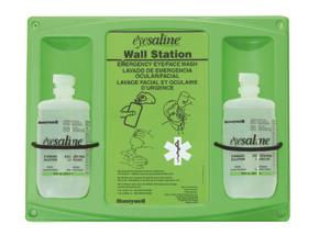 DUAL 16 OZ EYEWASH WALL STATION - Eyesaline Eyewash